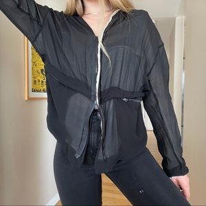 Isabel Benenato black silk jacket